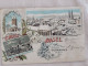 Gruss Aus Basel Sous La Neige , 1900 , Timbre Union Universelle Seul Sur Carte , Pas Fréquend - Bazel