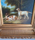 Delcampe - Tableau. Chiens Se Reposant Dans Un Sous-Bois. Huile Sur Panneau. 41 X 46.5 Cm. - Oelbilder