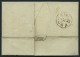 HAMBURG 1819, HAMBURG, Rote Sonderform Auf Brief, Handschriftlich Single, Nach London, Registraturbug, Feinst - Autres & Non Classés