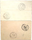 2 CARTES LETTRE SAGE 1898 Postées Jura - Cartes-lettres