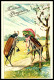 CARTE GAUFFRÉE - COURRIER DE STRASBOURG - 1908 -  THÈME INSECTES -  - Strasbourg