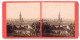 Stereo-Fotografie C. Röbcke, Freiburg I. B., Ansicht Freiburg I. B., Blick über Die Stadt Mit Dem Münster  - Photos Stéréoscopiques