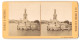 Stereo-Fotografie O. V. Zabuesnig, Kempten, Ansicht Lindau I. B., Hafeneinfahrt Mit Der Löwenstatue  - Stereoscoop