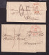 DDGG 075 - 2 X Lettre Précurseur CHIMAY Vers NAMUR - Port 20 Cents (1834) Et 4 Décimes (1835) - Changement De Monnaie - 1830-1849 (Unabhängiges Belgien)