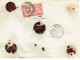 Tarifs Postaux Etranger Du 01-04-1924 (39) Pasteur N° 176 50 C. X 3 + Merson 40 C. Lettre Chargée  20  G. 20-01-1925 - 1922-26 Pasteur