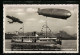 AK Bodensee, Doppelschrauben Dieselmotorschiff Allgäu, Luftschiff LZ127 Graf Zeppelin U. Dornier-Flugschiff Do X  - Dirigeables