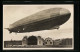 AK Luftschiff Graf Zeppelin, über Der Luftschiffhalle  - Dirigeables