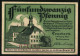 Notgeld Teuchern 1921, 25 Pfennig, Partie Am Rathaus  - [11] Lokale Uitgaven