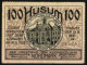 Notgeld Husum 1921, 100 Pfennig, Partie Am Bauernhaus, Rathaus  - [11] Emissions Locales