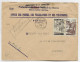 MAROC 1FR+3FR LETTRE AVION SERVICE PTT RABAT 27.12.1944 POUR PERPIGNAN - Cartas & Documentos