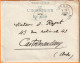 1902 - Etat Major Des Troupes De L'Indochine . Corr. D. Armée - Enveloppe Et Lettre De 6 P De Hanoi Vers Castelnaudary - Lettres & Documents
