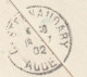 Delcampe - 1902 - Etat Major Des Troupes De L'Indochine . Corr. D. Armée - Enveloppe Et Lettre De 6 P De Hanoi Vers Castelnaudary - Lettres & Documents