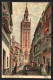 Lithographie Sevilla, Calle De Mateo Gago Y Giralda  - Sevilla
