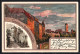 Lithographie Rothenburg O / D. T., Die Alte Burg, Strafturm  - Rothenburg O. D. Tauber