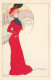 Lucien ROBERT * Série De 5 CPA Illustrateur Robert Art Nouveau Jugendstil * Femme Orgueil Luxure Envie Colère Paresse - Robert