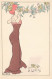 Lucien ROBERT * Série De 5 CPA Illustrateur Robert Art Nouveau Jugendstil * Femme Orgueil Luxure Envie Colère Paresse - Robert