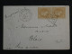 DN16  FRANCE  LETTRE  PRESSEE 1870 PARIS A BLOIS    +PAIRE DE  N°28 + AFF. INTERESSANT +++ - 1849-1876: Klassik