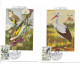 Lot Monaco Carte Maximum 131 Chardonner Et 75 Cigogne N0173 - Cartoline Maximum