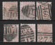 G.B.1876 Queen Victoria 2½ P Lila Rose WM 10 Michel 47 (SG 141) 6 Different Plates 5-7-9-10-12-15 As Shown On 7 Scans - Gebruikt