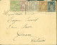 YT Sage N°83 85 87 (défectueux) 88 106 Rare CAD United States Postal Station AUG 17 4AM Drapeau US Paris Exposition 1900 - 1877-1920: Période Semi Moderne