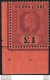 1911 Sierra Leone 1£ Purple And Black-red MNH SG. N. 111 - Andere & Zonder Classificatie