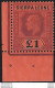 1911 Sierra Leone 1£ Purple And Black-red MNH SG. N. 111 - Sonstige & Ohne Zuordnung