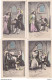 COUPLES Costumés 6 CPA   Coloré Circulé  Cachet De 1905 - Koppels