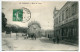 CPA Voyagé 1914 * LE CHESNAY Place Du Tertre ( Animée + Chevaux Devant A St Fiacre Epicerie Vins * Editeur J. Berton - Le Chesnay