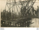 FRONT DE LA MARNE CONSTRUCTION D'UN PONT SUR PILOTIS PAR LE GENIE WW1 PHOTO ORIGINALE 18 X 13 CM - Krieg, Militär