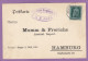 POSTKARTE VON EINE APOTHEKE IN BURGHASLACH NACH HAMBURG,1913. - Cartas & Documentos