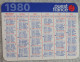 Petit Calendrier De Poche 1980 Journal Ouest France - Small : 1971-80