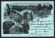 Mondschein-Lithographie Nordhausen, Riesenhaus Und Lutherdenkmal, Wilhelmshöhe, Gehege  - Nordhausen