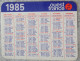 Petit Calendrier De Poche 1985 Journal Ouest France - Small : 1981-90