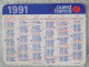 Petit Calendrier De Poche 1991 Journal Ouest France - Petit Format : 1991-00