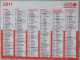 Petit Calendrier De Poche 2011 Journal Ouest France - Tamaño Pequeño : 2001-...