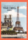 24286 /⭐ ◉  ♥️ PARIS Souvenir Tour EIFFEL Cachet à Sec SOMMET 17-08-1960 à VEDEL Soual Photo-Bromure 8693 - Eiffelturm