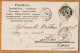 24377 /⭐ ◉  Carte Embossée Détourée Style Art-Déco PORTE-BONHEUR Trèfles 4 Feuilles Médaillon  1904 à GAYREL Gaillac - Ante 1900