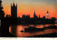 Navigation Sailing Vessels & Boats Themed Postcard London Parliament Coal Barge - Sailing Vessels