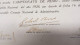 1926 - 1930 Uruguay President Of Republic Autographs Baltasar Brum - Gabriel Terra - Jose Serrato - Politiek & Militair