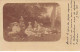 Photographie - N°90939 - Hommes Et Femmes Déjeunant Sur L'herbe - Carte Photo à Localiser - Photographs