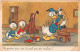 Disney - N°90906 - Tu Paries Que C'est Le Prof Qui Est Malade - Donald, Ses Neveux Et Pluto - Disneyland