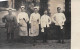 Métier - N°90763 - Italie - Cuisiniers, Et Serveurs Dans Une Cour Devant Une Maison - Carte Photo - Other & Unclassified