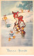 Disney - N°90702 - Bonne Année - Bambi, Panpan Regardant Donald Sous La Glace - Disneyland