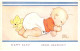 Illustrateur - N°91919 - M.L. Attwell - Jours Heureux !! - Bébé Dormant Avec Son Ours En Peluche (teddy Bear) - Attwell, M. L.