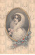 Illustrateur - N°91895 - M.M. Vienne N°229 - Jeune Femme Avec Un Voile Sur Les Cheveux Dans Un Médaillon - Vienne