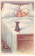 Illustrateur - N°91740 - E. Colombo - Petit Chien Regardant Des Enfants Dormant Dans Un Lit - Colombo, E.