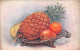 Illustrateur - N°91738 - Corbeille De Fruits, Ananas, Banane, Poire Et Clémentine - Other & Unclassified