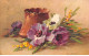 Illustrateur - N°91714 - C. Klein - Anémone, Et Mimosa Près D'un Vase - Klein, Catharina