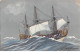 Bateaux - N°91686 - Voilier - Vaisseaux Le Roi Soleil -Vaisseau Amiral De Tourville à La Cape...-Carte Vendue En L'état - Sailing Vessels