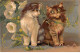 Animaux - N°91218 - Chat - L. Wain - Liseron, Douce Amitié - Chats Au Milieu De Liseron - Gatos